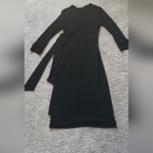 Elegant Black Wrap Dress